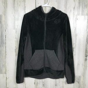 Fox Riding Co velour jacket hoodie black motocross